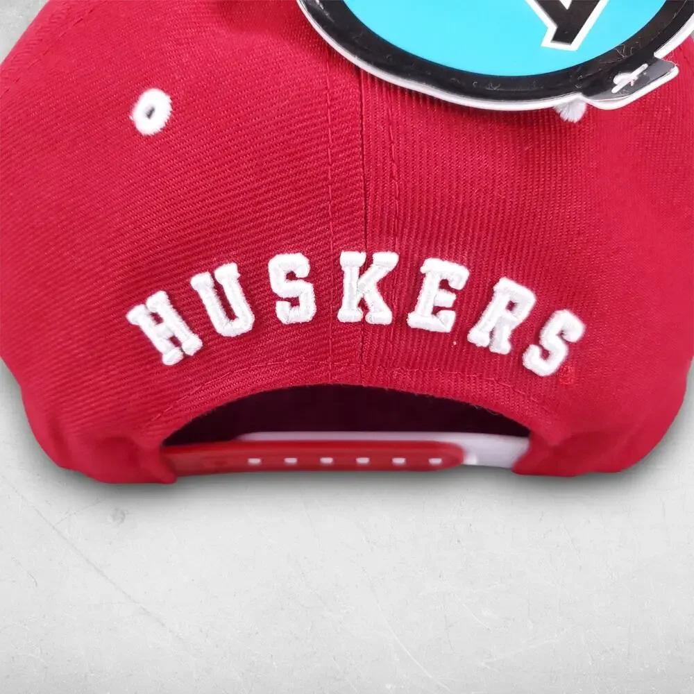 NWT Nebraska Huskers Red Snapback Cap 3D Embroidered Zephyr Sportswear College
